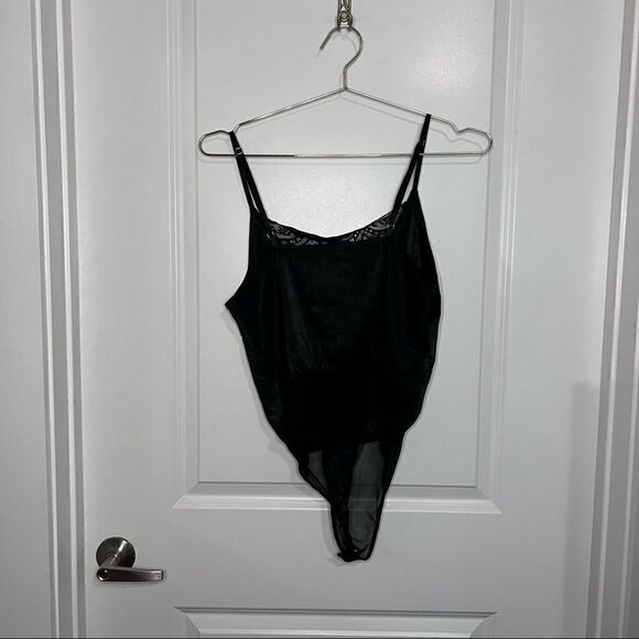 Lulus Black Strappy Bodysuit  - Picture 8 of 8